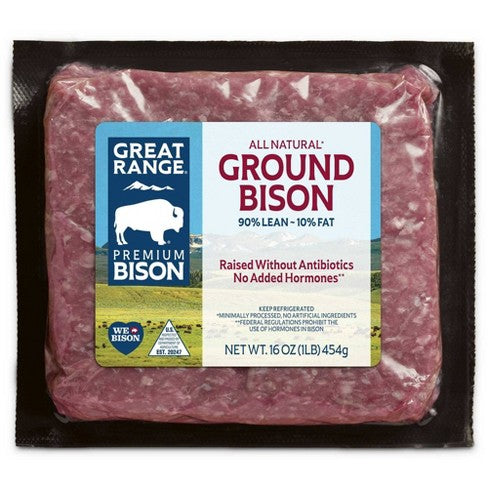 BISON GROUND MEAT - 1LB